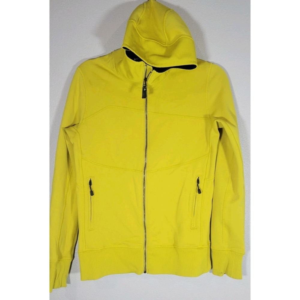 Black Diamond Women's Small Yellow Full Zip Hoodie Stretch Technical Jacket‎